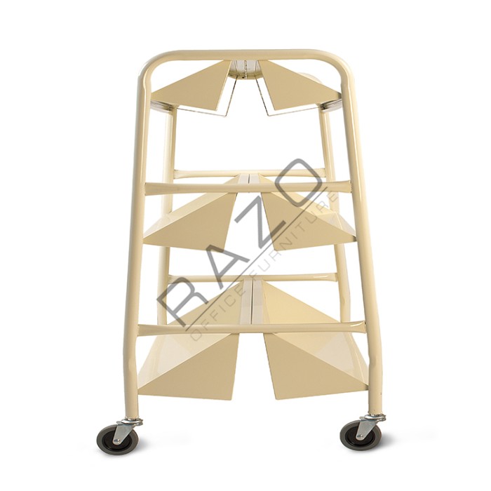 Mobile Book Trolley 3 Tiers MBT902