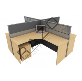 4 Partition Team Workstation | Office Partition Workstation -CL460B