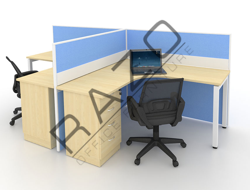 2 Partition Team Workstation Office Partition Workstation 2PW1M2